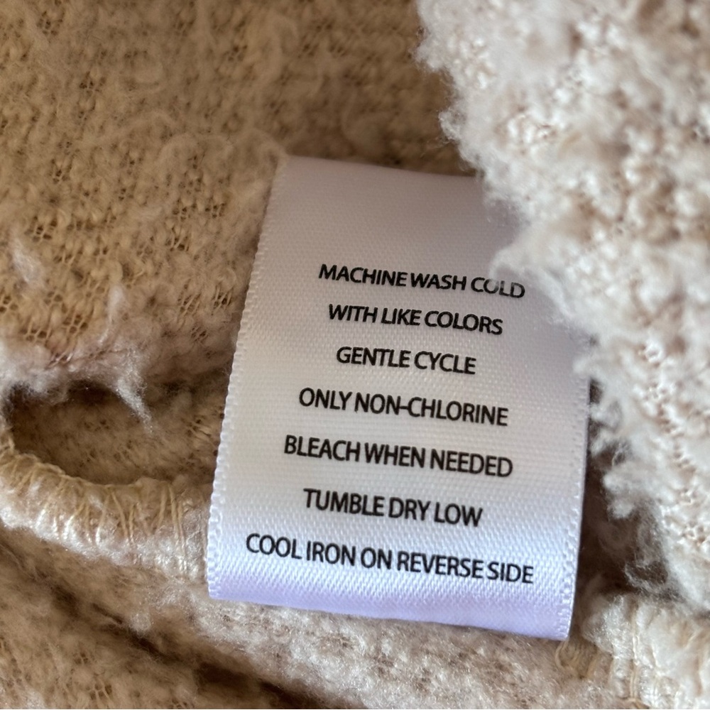 Crave Fame Women's Tan Teddy Jacket Size Large - Picture 7 of 7